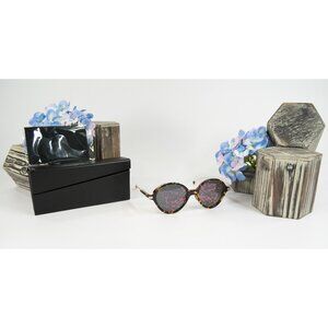 Christian Dior OX3TH Umbrage Tortoise Rose Tropical Gold Sunglasses NWT Case
